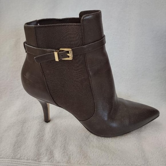 Michael Kors Brown High Heel Jet Set 6 Boots Size 8 1/2 M - Picture 2 of 12